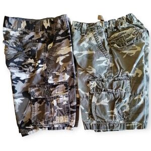 LEVI'S BOY'S CAMO CARGO SHORTS -10REG